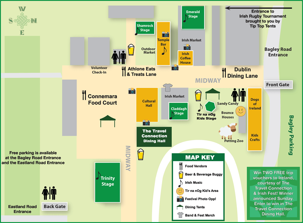 2025 Cleveland Irish Cultural Festival event map